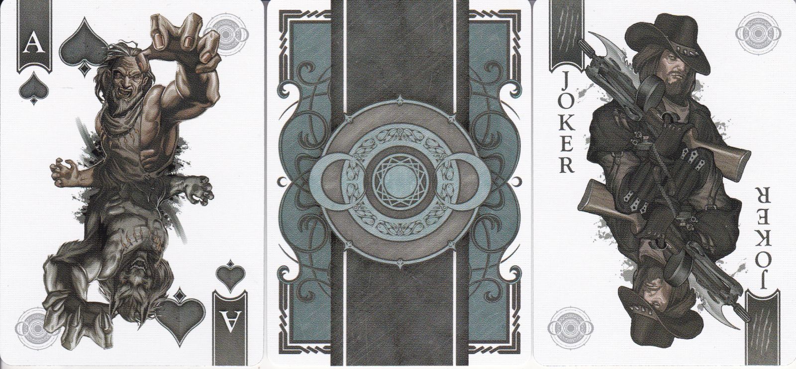 SOLOMAGIA Bicycle Viking Blizzard Wing Deck by Crooked Kings Cards
